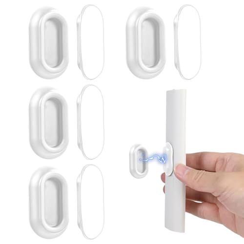 JIYIN 4Pcs Remote Control Holder, Magnetic Remote Control Holder, Remote Holder Wall Mount, Hole Free Remote Control Organizers Storage for TV, Fan, and Air Conditioner Wall Holder(White) - Cosy Home Interiors JIYIN 4Pcs Remote Control Holder, Magnetic Remote Control Holder, Remote Holder Wall Mount, Hole Free Remote Control Organizers Storage for TV, Fan, and Air Conditioner Wall Holder(White)