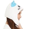 SAZAC Premium Hachiware Kigurumi Hat - Beanie for Adults, Perfect for Halloween & Cosplay, Cozy & Warm with Strap - Luxurious Anime Cap