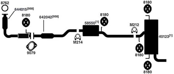 Ap Exhaust 58550 Muffler & Pipe Assembly