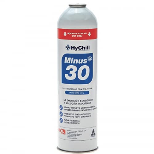 ENVASE GAS ORGÁNICO ECOLÓGICO HYCHILL MINUS 30 SUSTITUTO R134A R12 R1234yf