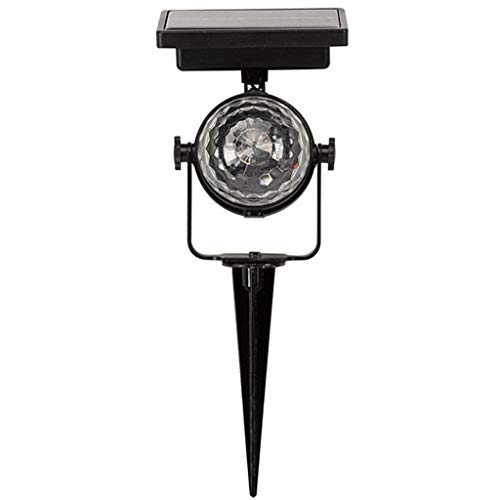 zhangaoyo Lumières solaires d'extérieur en forme de boule disco pour fête, lumière stroboscopique rotative portable, éclairage paysager