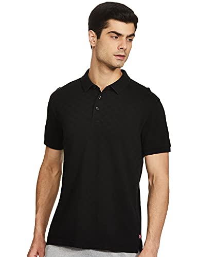 Image of Levi's Men's Cotton Regular Fit Solid Polo T-Shirt