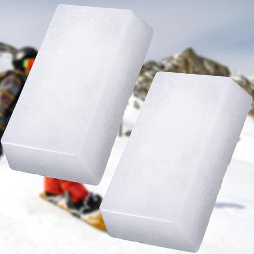 GIONAR 2 piezas de cera para esquí, esquí de travesía, snowboard, esquí de fondo – Cera de carreras de esquí y snowboard para proteger los accesorios de esquí y snowboard