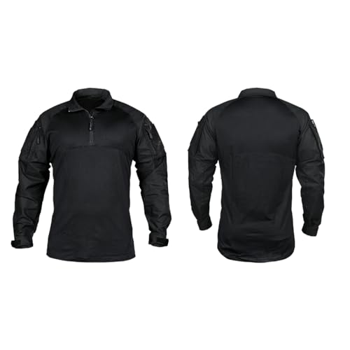 IDOGEAR Men’s Tactical Military Shirts 1/4 Zip Combat BDU Shirts Camo Long Sleeve with Pockets for Outdoor Airsoft Paintball - Image 3