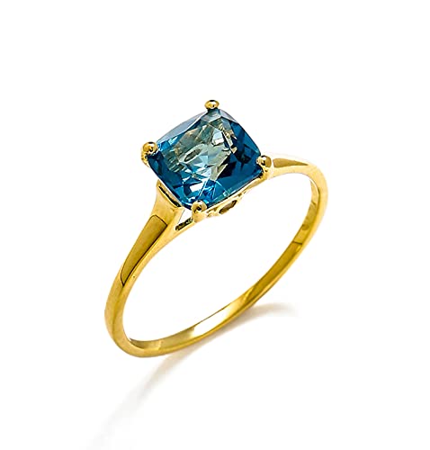 YoTreasure 1.81 ct. t.w. London Blue Topaz 10kt Yellow Gold Solitaire Ring Jewelry YoTreasure 1.81 ct. t.w. London Blue Topaz 10kt Yellow Gold Solitaire Ring Jewelry