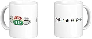 Lewistons-Of-London Friends TV Show Series USA Sitcom The one where Drink Tea Coffee Central Perk Funny Humour Work banter Coffee Tea Gift Novelty Office Boss Ceramic White Cup 11oz Mug