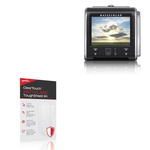 BoxWave Screen Protector Compatible With Hasselblad CFV-50c - ClearTouch Anti-Glare ToughShield 9H (2-Pack), Anti-Glare 9H Tough Flexible Film Screen Protector
