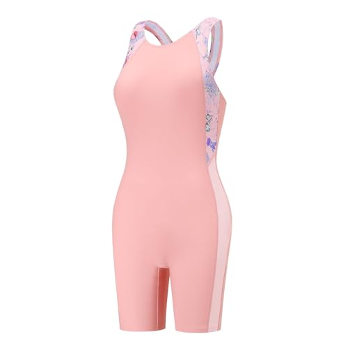 Maillot de bain fille 2 pièces jaune avec short et haut corset idéal pour la piscine en été