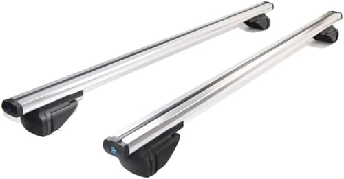 タフト JQEJDKE LA900S LA910S G G ターボ 整理整頓 釣り キャンプ アウトドア パーツ アクセサリー クロスバー ルーフキャリア (シルバー+ブラック)