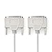 Produktbild NEDIS Serielles Kabel | D-Sub 25-Pin Stecker | D-Sub 25-Pin Stecker | Vernickelt | rund | PVC | Elfenbein | Plastikbeutel 5.00 m 5.00 m