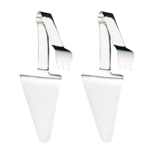 PRETYZOOM 2pezzi Spatole Per Pizza e Torte in Acciaio Inossidabile Manico Antiscivolo Raschietti Resistenti Per Pizzerie Ristoranti e Uso Domestico