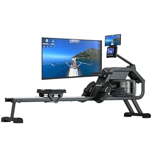 Skandika Nemo II – Water Roeimachine Roeitrainers Roeiapparaat – Variabele waterweerstand – Inklapbaar – Transportwielen – Max. 150 kg
