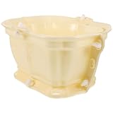 HOMSFOU Selbstgemacht Blumentopfform Kunststoff Oval für Pflanzgefäße im Europäischen Stil Robust Leicht Lösbar für Beton und Zement Gartendeko Selbstgemacht