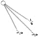 BDSMAGE 2 stk Nippelsauger + Nippelklemmen Kette mit Klitoris Klemmen,BDSM Sexspielzeug Brust Stimulation Set für Damen,Brustwarzensauger Klitoris Sauger Brustpumpe Nippelclip Für Frauen
