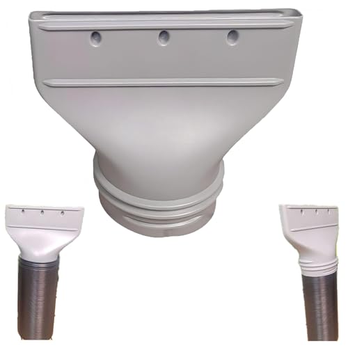 【Compatibilità universale】 Adattatore scarico condizionatore portatile progettato per tubi aria condizionata con diametro interno 130 mm e diametro esterno 150 mm, compatibile sia con tubi flessibili da 13 cm (esterno) sia da 15 cm (interno). Questo design consente di collegare facilmente la maggior parte dei climatizzatori portatili sul mercato senza adattatori aggiuntivi.