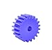 LYMFE Industrial helical Gear 1pcs 28T-56T 2M Blue Nylon Spur Gear 28 30 32 34 35 36 38 40 42 44 45 48 50 52 55 56 Teeth Plastic Flat Cylindrical Drive Gears (Size : 30 Teeth (OD 64mm))