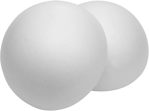 Miniatura 7 de Bolas de espuma de media esfera para manualidades, bola redonda blanca de espuma de poliestireno, bola lisa rellenable para Navidad, boda,