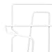 Wall-Mounted Vinyl Coated Compact Iron and Ironing Board Holder, (White) by Home Basics | Space Saving Household Laundry Room Hanger Organizer | 2 Deep Hooks for Secure Hold