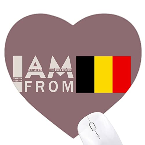 je suis du bélarus Jeux de tapis de souris en forme de coeur