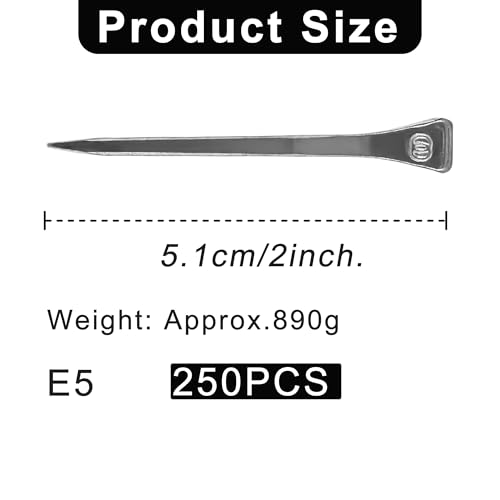 Image of Steel 2 inch Horseshoe Nails E5 Horseshoe Nails Box of 250pcs | Stainless Steel Nail-Horse Hoof Training Supplies Tool for Securing Firmly
