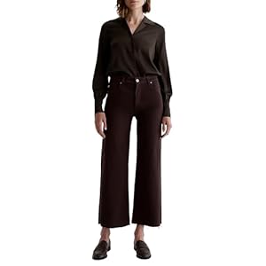 AG Adriano Goldschmied Women’s Saige Wide Leg Crop Jeans