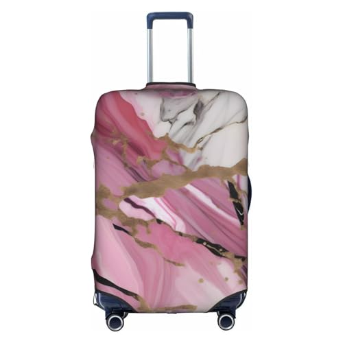 Housse de protection en polyester motif marbre blanc et rouge finition premium