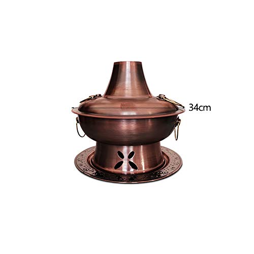 Olla caliente de cobre tradicional de Beijing 34 cm miniatura 2
