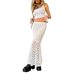 H-a Line Flowy Ruffle Skirt