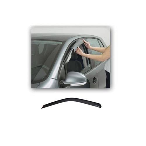 Perflex Deflector de viento plástico premium compatible con Toyota Hilux doble cabina Vigo 2007-2015 4 piezas Cover