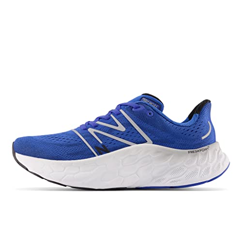 New Balance Men's Fresh Foam X More V4 Running Shoe, Cobalt/Black 10.5