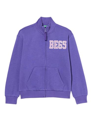 United Colors of Benetton Chaqueta M/L 3j68c502f, Camiseta de chándal Niñas, Morado (Pervinca 30F), S