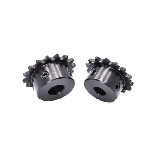 Bevel Gear Pinion Hardware Mechanical 12-20 Tooth Industrial Sprocket Wheel Motor Chain Drive Sprocket 04C Chain Gear 45# Steel Bore 12mm(15 Teeth)