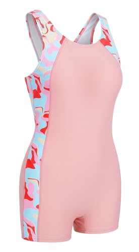 Maillot de bain une pièce fille avec dos nageur ultra extensible