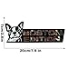 Dog Edition Car Badges Laser Cutting 3D Emblem, Automotive Decals Stickers Funny Animal Decor for Car, Truck, RV, Boat Exterior Decoration (Boston Terrier)