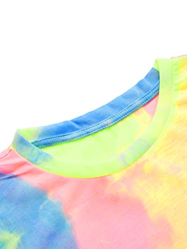 Verdusa Women's Casual Short Sleeve Tie Dye Tee3