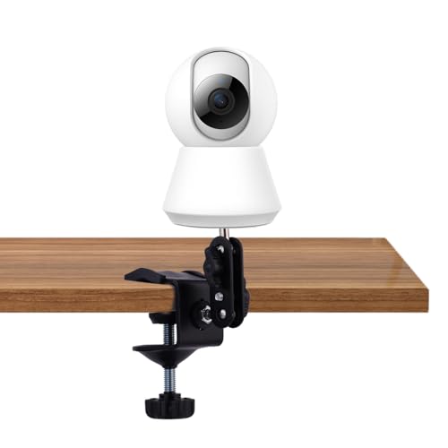Caméra Surveillance Support Fixation Caméra Intérieur Extérieur Camera Supports Moniteur Clip, Rotatif à 360 Degrés, pour Surveiller Home Security Moniteurs