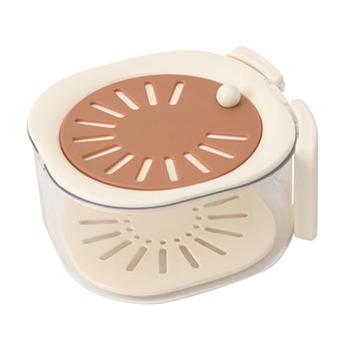 Draining Basket,Drainage Basket Fruit Cleaner Spinner Fruit And Vegetable Washing Basket Cute Multifunctional Food Storage Container For Kitchen Storage, Picnic,16x14.5cm/6.3x5.71 Inches