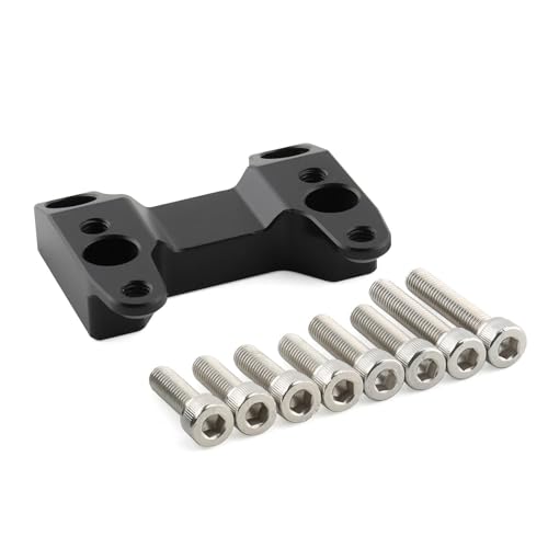 Lenker Riser Klemmen Motorrad-Lenkererhöhung Für Yamaha TMAX 560 T-MAX 2022 2023 2024, Schwarz, Mit Klemmbacken