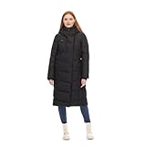 atmungsaktiv und wetterfest Ragwear Damen Steppmantel Pavla black S
