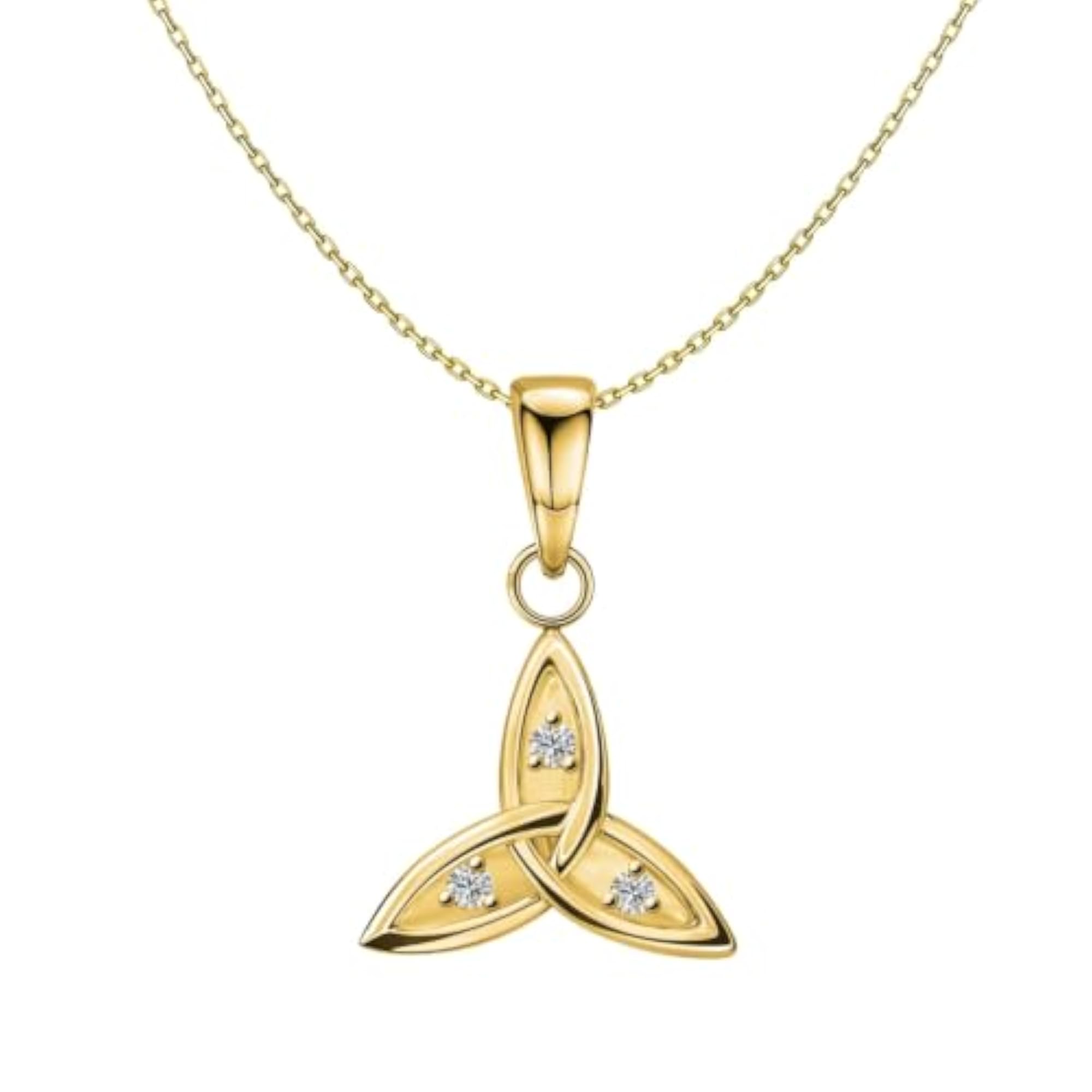 925 Silver Celtic Trinity Pendant Necklace
