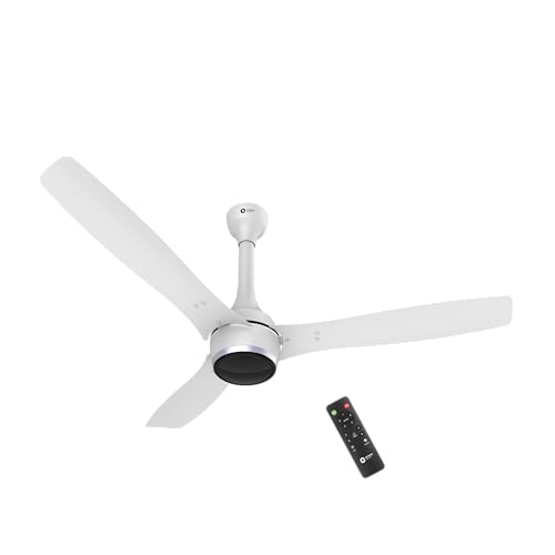 Orient Electric Newly Launched 1200 mm Aeon BLDC PRO,BEE 5-star rated, Anti-Dust Designer Ceiling fan with Remote & 5 yrs Warranty by Orient, Boost mode for High Air Delivery - Pixel White