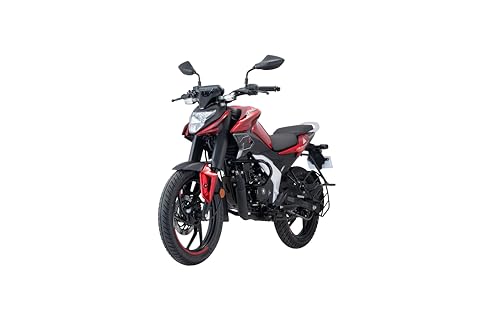 Image of Bajaj Pulsar N 125 Led Disc Bt Motorcycle /Motorbike - Ebony Black Cocktail Wine Red - Ex-Showroom