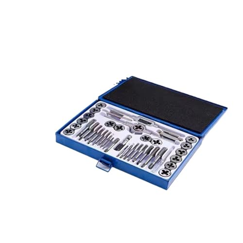 24/40pcs metric and tap and die set, used for manual internal and external thread tapping and repair tool combination(24pcs set Metric)