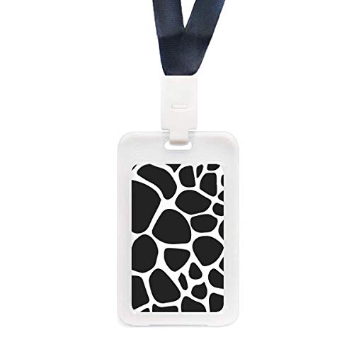 Étui de protection transparent pour carte d'identité plastique rigide motif girafe