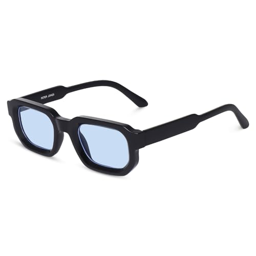 Image of Peter Jones Blue Unisex Broad Frame Square UV /UB Protected Sunglasses (3887TB)