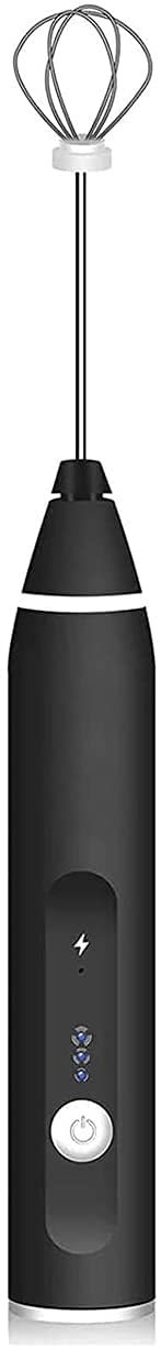 Vaporizador de Leche Batidora de Leche Calentador de Leche Mezclador de Mano pequeño USB Recargable de 3 velocidades para el hogar - Batidora de Bebidas para café Mini espumador 1025