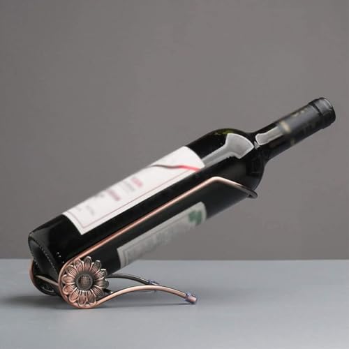 Soporte para botellas de vino de metal 21x12x10cm miniatura 7