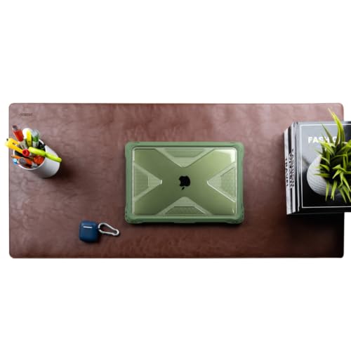 Cossini XL Desk Pad - Large Vegan Leather Desk Mat (17 x 36) - Buttery Smooth Writing, Damage...