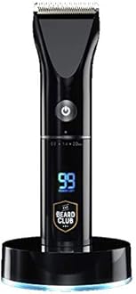 The Beard Club PT45 Beard & Hair Trimmer - Cordless Rechargeable High Power 7000 RPM - 8 Color Guides, 45 Unique Trim Lengths - Extra Sharp Mower Blades for Clean Cuts, Tool Free and Travel Ready