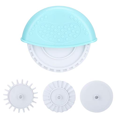Cortador de rueda de pastelería de 4 piezas, cortadores de masa de plástico, cortadores de masa de pastel con rodillo decorativo de celosía, cortador de galletas rodante para
